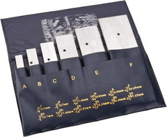 Value Collection - 3/8 to 2-1/4 Inch Adjustable Parallel Set - 5-1/16 Inch Long, 9/32 Inch Thick, 6 Pieces - Apex Tool & Supply