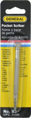 General - 4-3/4" OAL Pocket Scriber - Steel - Apex Tool & Supply