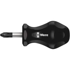 Wera - #2 Point, 1" Blade Length Posidrive Screwdriver - 79mm OAL - Apex Tool & Supply