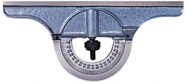 PEC Tools - 12 Inch Long Blade, Reversible Combination Square Protractor Head - Powder Coated, Cast Iron - Apex Tool & Supply