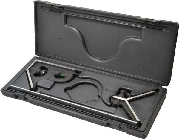 TESA Brown & Sharpe - 3 Piece, 12" Combination Square Set - 1/16, 1/32, 1/64 & 1/8" (4R) Graduation, Hardened Steel Blade, Hardened Steel Center & Square Head - Apex Tool & Supply