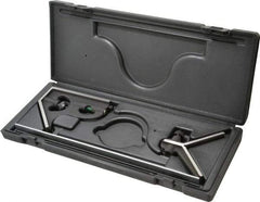 TESA Brown & Sharpe - 3 Piece, 12" Combination Square Set - 1/16, 1/32, 1/64 & 1/8" (4R) Graduation, Hardened Steel Blade, Hardened Steel Center & Square Head - Apex Tool & Supply