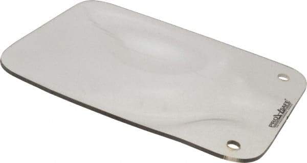 PRO-SAFE - Polycarbonate Concave Shield - 6" Wide x 8" Long x 1/8" Thick, Magnetic Base, For General Purpose Use - Apex Tool & Supply
