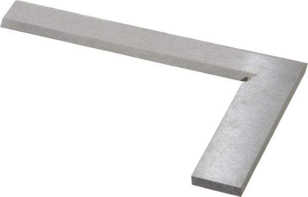 Value Collection - 5" Blade Length, 3" Base Length Steel Square - 0.0013" Accuracy, Beveled Edge - Apex Tool & Supply