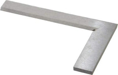 Value Collection - 5" Blade Length, 3" Base Length Steel Square - 0.0013" Accuracy, Beveled Edge - Apex Tool & Supply