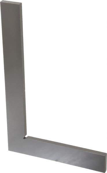 Value Collection - 8-1/2" Blade Length, 5-1/8" Base Length Tool Steel Square - 0.0016" Accuracy - Apex Tool & Supply