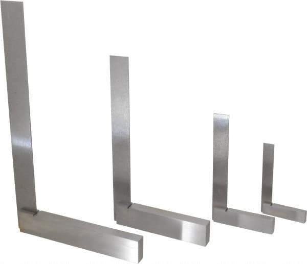 Value Collection - 4 Piece, 3, 4, 6-9/32, 8-1/4 Inch Base Length, 4, 6, 9, 12 Inch Blade Length, Square Set - Steel, Includes 4 Pc. Set of 4-12 Inches - Apex Tool & Supply