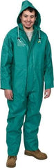 OnGuard - Size M, Green, Chemical Coverall - 1 Pocket, Open Ankle, Open Wrist - Apex Tool & Supply