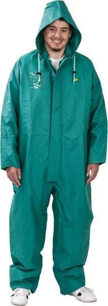 OnGuard - Size XL, Green, Chemical Coverall - 1 Pocket, Open Ankle, Open Wrist - Apex Tool & Supply