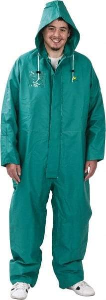 OnGuard - Size 2XL, Green, Chemical Coverall - 1 Pocket, Open Ankle, Open Wrist - Apex Tool & Supply