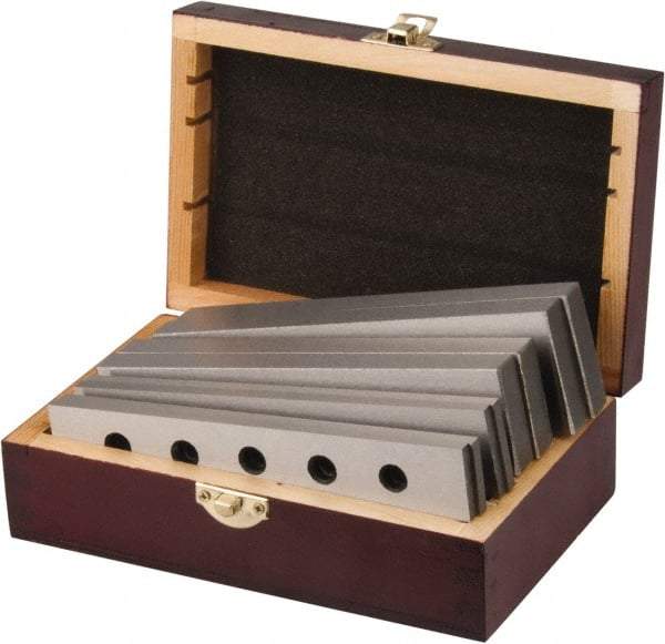 Value Collection - 8 Piece, 6 Inch Long Tool Steel Parallel Set - 1 to 1-3/4 Inch High, 3/16 to 1/2 Inch Thick, 55-62 RC Hardness, Sold as 4 Pair - Apex Tool & Supply