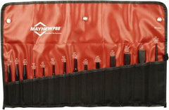 Mayhew - 14 Piece Punch & Chisel Set - 1/4 to 3/4" Chisel, 3/32 to 3/8" Punch, Round Shank - Apex Tool & Supply