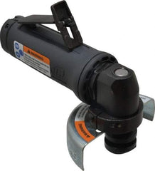 Ingersoll-Rand - 3" Wheel Diam, 20,000 RPM, Pneumatic Angle & Disc Grinder - 3/8-24 Spindle, 25 CFM, Rear Exhaust - Apex Tool & Supply