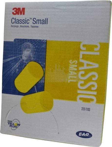 3M - Disposable, Uncorded, 29 dB, Barrel Earplugs - Yellow, 200 Pairs - Apex Tool & Supply