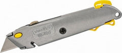 Stanley - Retractable Utility Knife - Aluminum Handle, 3 Blades Included - Apex Tool & Supply