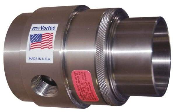Vortec - 1.57" Inner Diam Stainless Steel Vaccuum Generator - 2-1/2" Intake Diam & 1.97" Discharge Diam - Apex Tool & Supply