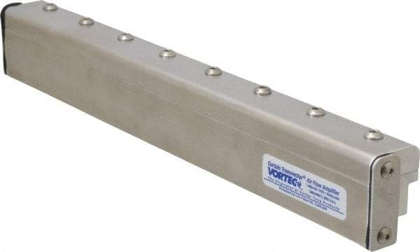 Vortec - Air Ionizers Type: Linear Air Nozzle Material: Aluminum - Apex Tool & Supply