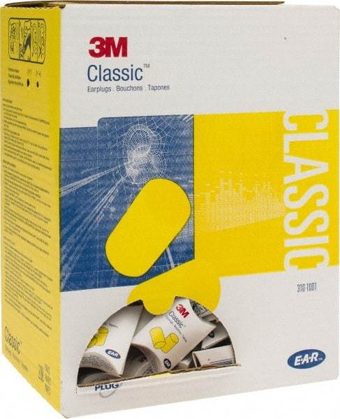 3M - Disposable, Uncorded, 29 dB Earplugs - Yellow, 200 Pairs - Apex Tool & Supply
