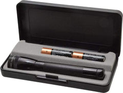Mag-Lite - Krypton Bulb, 14 Lumens, Mini Flashlight - Black Aluminum Body, 2 AA Batteries Included - Apex Tool & Supply