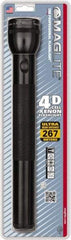 Mag-Lite - Krypton Bulb, 98 Lumens, Industrial/Tactical Flashlight - Black Aluminum Body, 4 D Batteries Not Included - Apex Tool & Supply
