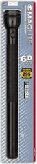 Mag-Lite - Krypton Bulb, 178 Lumens, Industrial/Tactical Flashlight - Black Aluminum Body, 6 D Batteries Not Included - Apex Tool & Supply