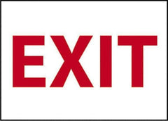 NMC - Exit, Pressure Sensitive Vinyl Exit Sign - 14" Wide x 10" High - Apex Tool & Supply