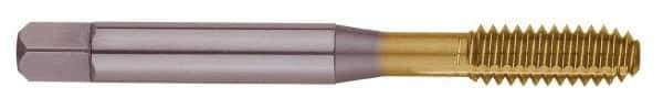 OSG - 3/4-16 UNF H8 Thread Limit Modified Bottoming Thread Forming Tap - Cobalt, TiN Finish, 4-1/4" OAL, 2" Thread Length, Right Hand Thread, Series HY-PRO NRT - Apex Tool & Supply