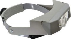 Made in USA - 2.75x Magnification, Acrylic, Rectangular Magnifier - 3-1/8 Inch Long x 1-1/8 Inch Wide Lens, Headband Mount, 6 without Auxiliary Lens and 2 with Auxiliary Lens Inch Focal Distance - Apex Tool & Supply