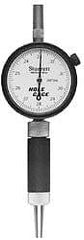 Starrett - 3.3 to 5.85mm Dial Bore Gage - 0.02mm Graduation, Hardened Tool Steel - Apex Tool & Supply