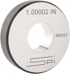 SPI - 1" Inside x 2-1/2" Outside Diameter, 0.63" Thick, Setting Ring - Accurate to 0.0001", Silver - Apex Tool & Supply