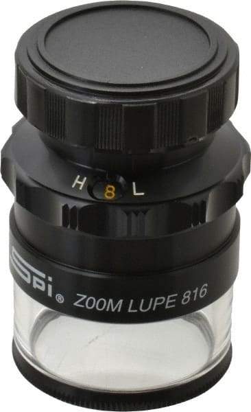 SPI - 8x to 16x Magnification Zoom Comparator - 0.7880 to 0.3940 Inch Field View, 0.005 Inch Increments - Apex Tool & Supply