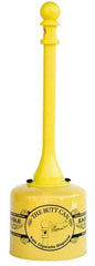 Eagle - 5 Gal Galvanized Steel with Polyethylene Tube Cigarette & Cigar Receptacle - 40" High - Apex Tool & Supply