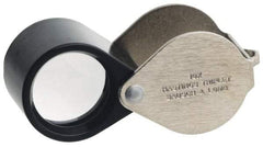 Bausch & Lomb - 14x Magnification, 12.5 mm Lens Diameter, Triplet Glass Lens Loupe - 1 Lens, 51/64 Inch Focal Length - Apex Tool & Supply
