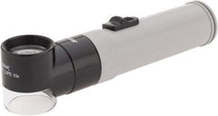 SPI - 10x Magnification, Handheld Magnifier - 1 Lens, Round, Includes Plastic Holder - Apex Tool & Supply