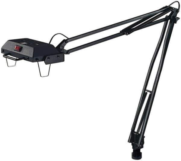 Electrix - 45 Inch, Articulated, Clamp on, Halogen, Black, General Purpose Task Light - 100 Watt, Nonmagnifying - Apex Tool & Supply