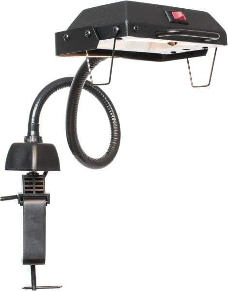 Electrix - 27 Inch, Gooseneck, Clamp on, Halogen, Black, General Purpose Task Light - 100 Watt, Nonmagnifying - Apex Tool & Supply