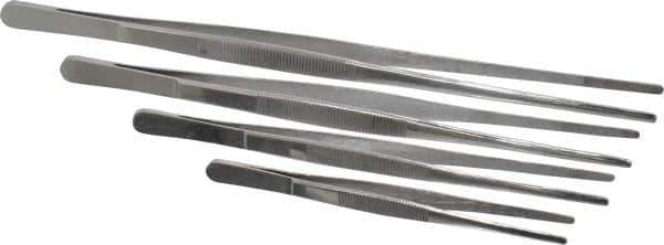 Value Collection - Stainless Steel Tweezer Set - 4 Piece - Apex Tool & Supply