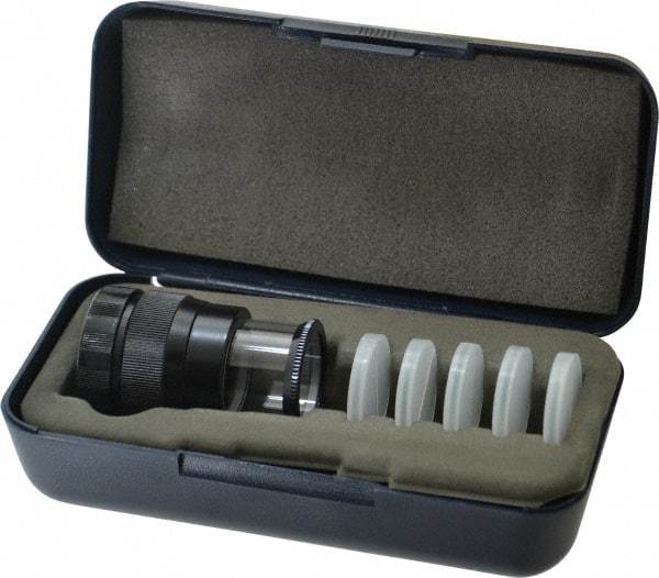 SPI - 5 Piece Reticle, 7x Max Magnification, 1 Inch Lense Diameter, Pocket Comparator - Reticle No. 1, 5, 7, 8, 12 - Apex Tool & Supply