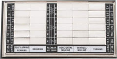 Flexbar - 2 to 500 AA micro Inch Surface Finish, Nickel, Surface Finish Comparator - 30 Specimens, Includes 2, 4, 8, 16, 32, 63, 125, 250 and 500 AA micro Inch Surface Finishes, Includes Instructions and Case - Apex Tool & Supply