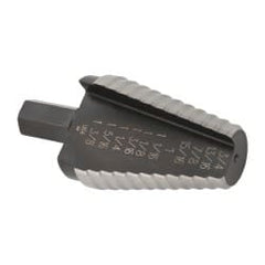 Irwin - 10 Hole Sizes, 13/16 to 1-3/8" Hole Diam High Speed Steel Standard Point Step Drill Bit - Apex Tool & Supply