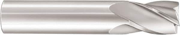 SGS - 3/4", 1" LOC, 3/4" Shank Diam, 3" OAL, 4 Flute, Solid Carbide Square End Mill - Single End, TiN Finish, Spiral Flute, 30° Helix, Centercutting, Right Hand Cut, Right Hand Flute, Series 16 - Apex Tool & Supply