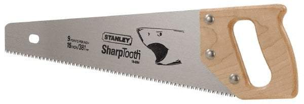 Stanley - 15" Blade Handsaw - Hardwood Handle - Apex Tool & Supply