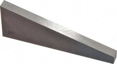 Value Collection - 15° Angle, 3 Inch Long, Angle Block - 55 RC Hardness - Apex Tool & Supply