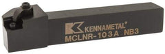 Kennametal - MCLN, Right Hand Cut, 5° Lead Angle, 5/8" Shank Height x 5/8" Shank Width, Negative Rake Indexable Turning Toolholder - 4" OAL, CN..32. Insert Compatibility, Series Kenloc - Apex Tool & Supply