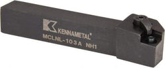 Kennametal - MCLN, Left Hand Cut, 5° Lead Angle, 5/8" Shank Height x 5/8" Shank Width, Negative Rake Indexable Turning Toolholder - 4" OAL, CN..32. Insert Compatibility, Series Kenloc - Apex Tool & Supply