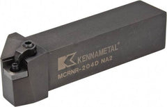 Kennametal - MCRN, Right Hand Cut, 15° Lead Angle, 1-1/4" Shank Height x 1-1/4" Shank Width, Negative Rake Indexable Turning Toolholder - 6" OAL, CN..43. Insert Compatibility, Series Kenloc - Apex Tool & Supply