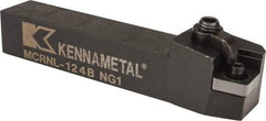 Kennametal - MCRN, Left Hand Cut, 15° Lead Angle, 3/4" Shank Height x 3/4" Shank Width, Negative Rake Indexable Turning Toolholder - 4-1/2" OAL, CN..43. Insert Compatibility, Series Kenloc - Apex Tool & Supply