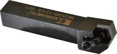 Kennametal - MCKN, Right Hand Cut, 15° Lead Angle, 3/4" Shank Height x 3/4" Shank Width, Negative Rake Indexable Turning Toolholder - 4-1/2" OAL, CN..43. Insert Compatibility, Series Kenloc - Apex Tool & Supply