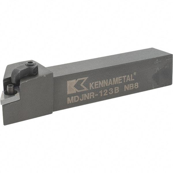 Kennametal - MDJN, Right Hand Cut, 3° Lead Angle, 3/4" Shank Height x 3/4" Shank Width, Negative Rake Indexable Turning Toolholder - 4-1/2" OAL, DN..33. Insert Compatibility, Series Kenloc - Apex Tool & Supply