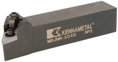 Kennametal - MDJN, Right Hand Cut, 3° Lead Angle, 1-1/4" Shank Height x 1-1/4" Shank Width, Negative Rake Indexable Turning Toolholder - 6" OAL, DN..54. Insert Compatibility, Series Kenloc - Apex Tool & Supply